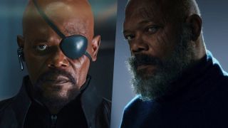 Nick Fury in The Avengers and Nick Fury in Secret Invasion
