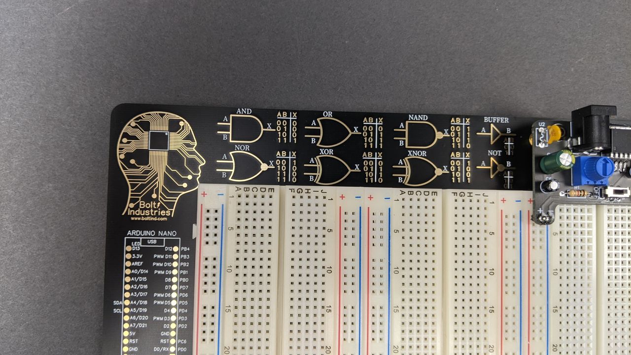 Overboard Electronics Reference Breadboard and Power Supply