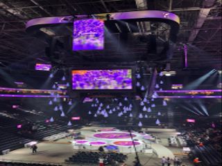 The main stage was comprised of a 50-foot LED video circle and then the surrounding areas included 30-foot, 20-foot, 15-foot, and 10-foot video circles.