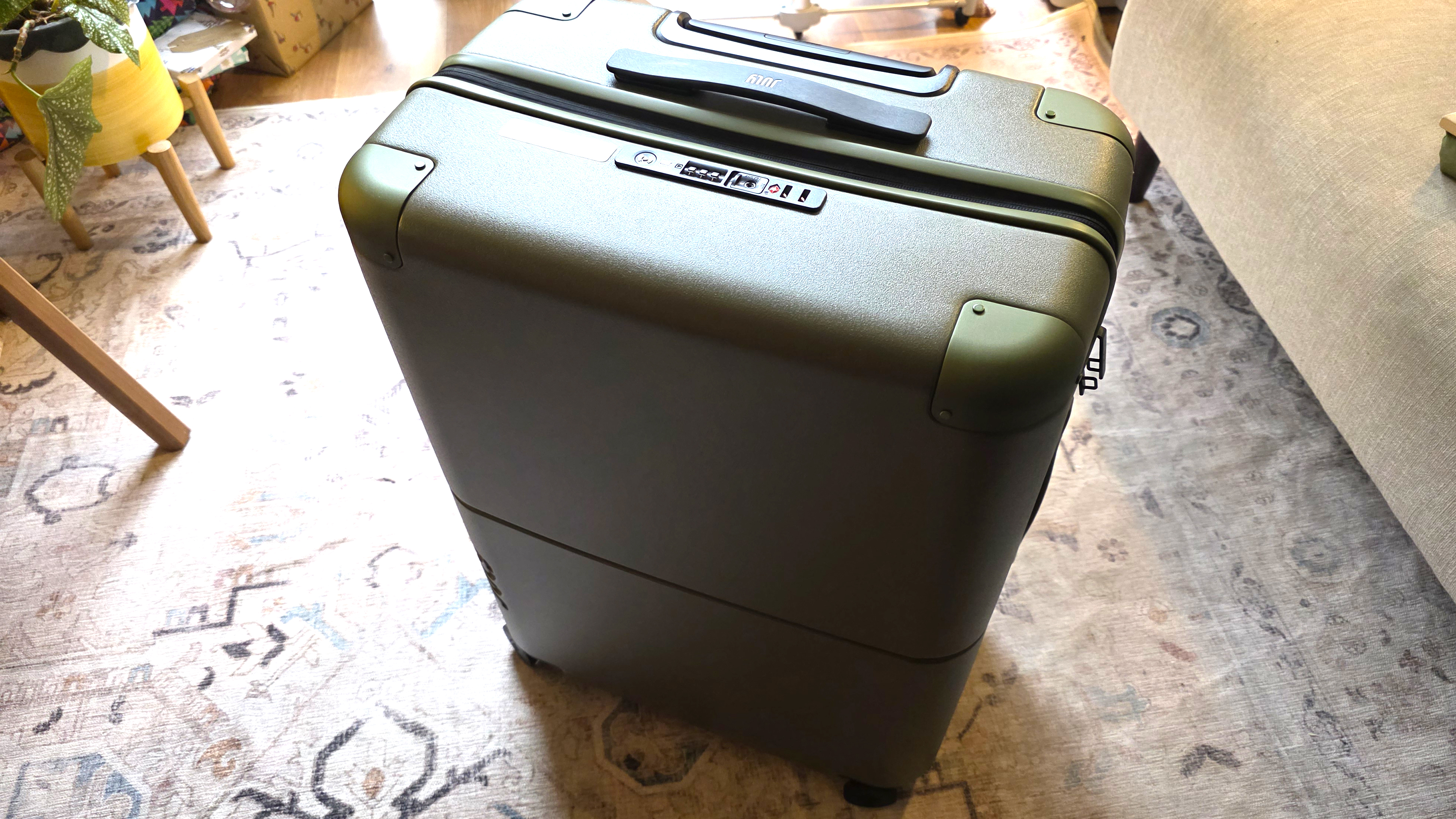 July Casesafe in Forest Green in living room