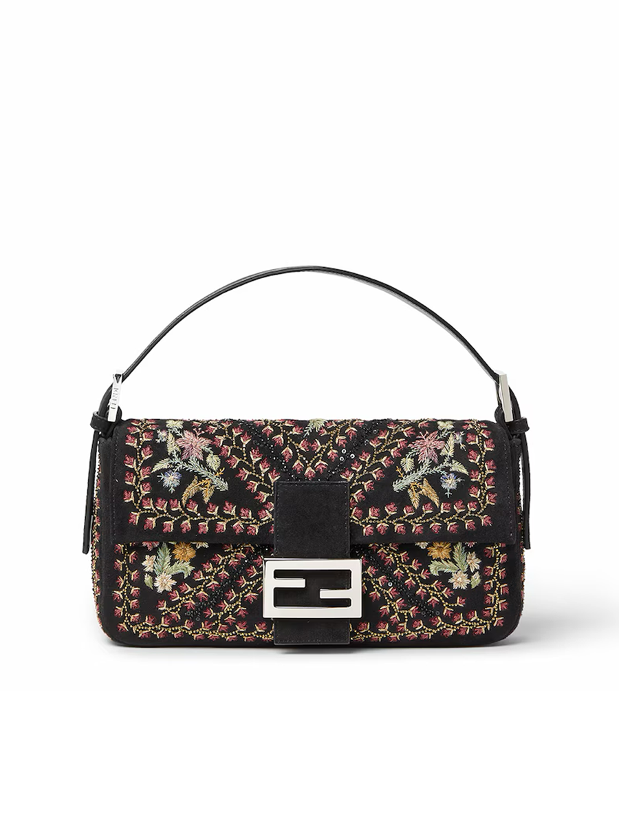 Fendi, Burgundy Baguette Bag