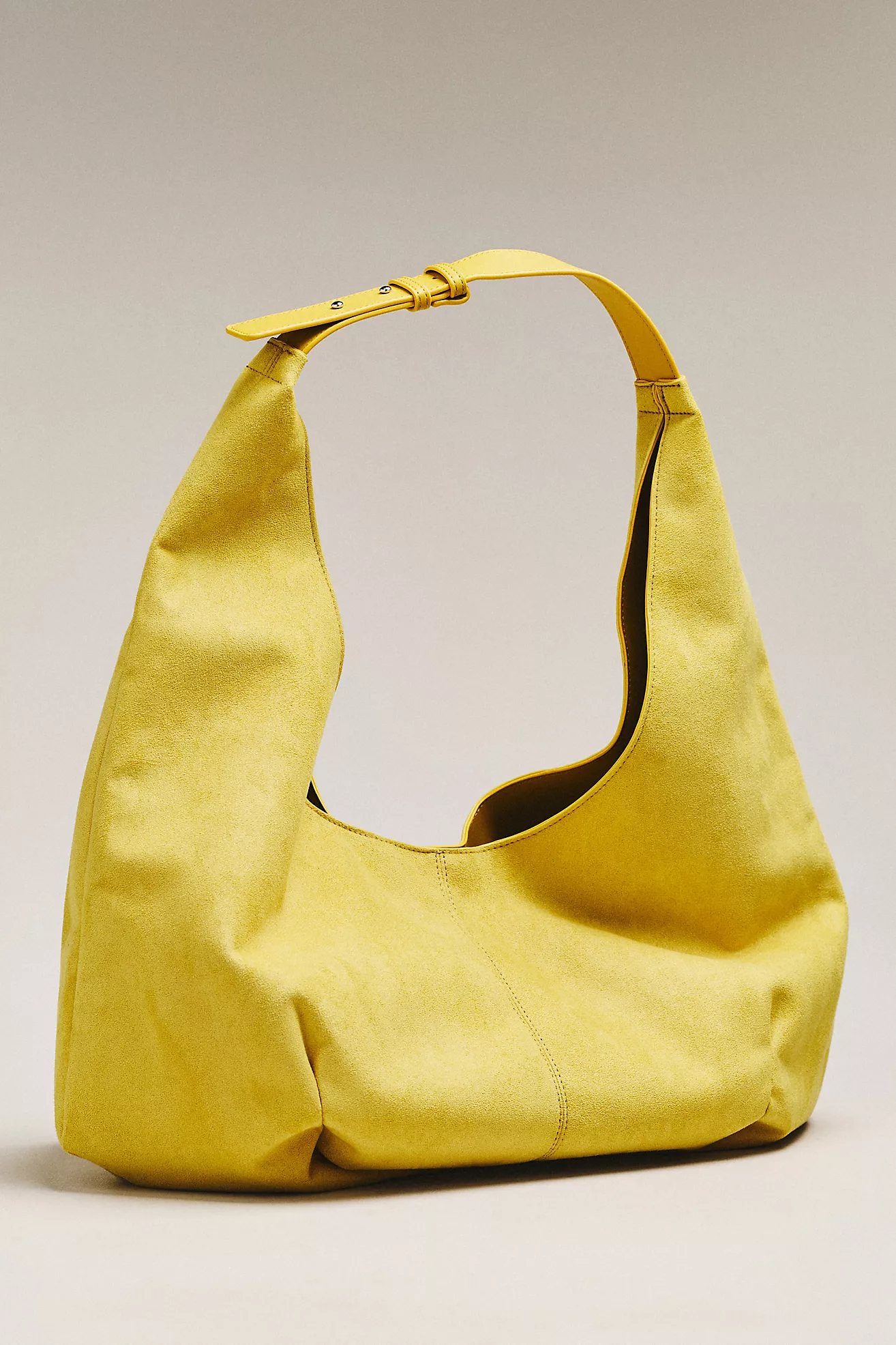 Large Faux-Suede Slouchy Tote