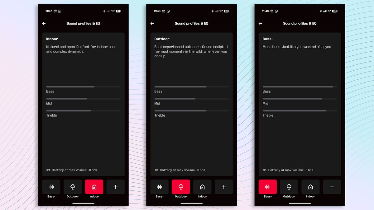 Soundboks mobile app screenshots