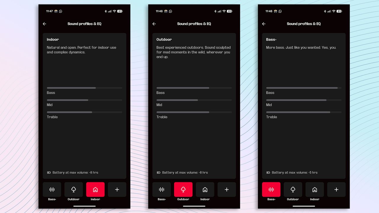 Soundboks mobile app screenshots