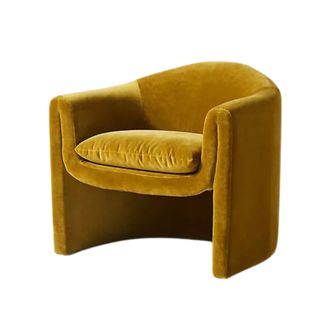 velvet-mustard-yellow-armchair-anthropologie