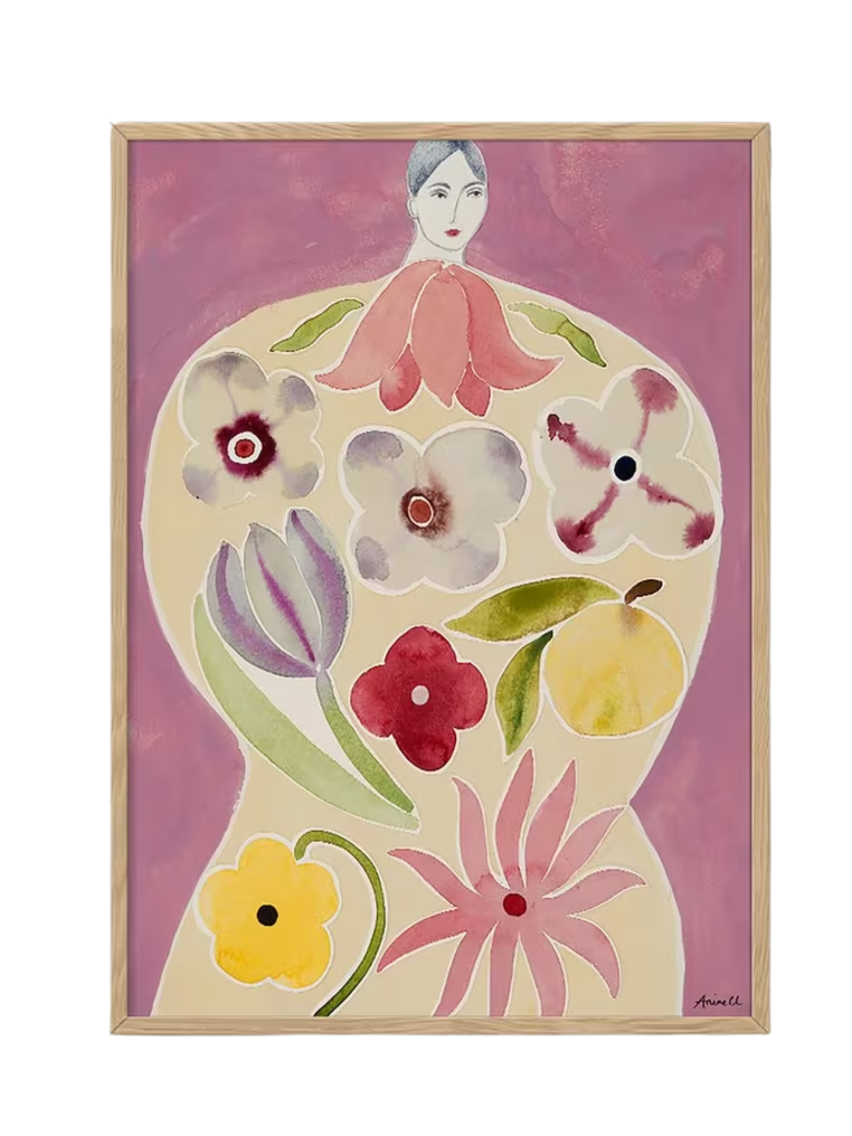 La Poire Apple Coat Framed Print