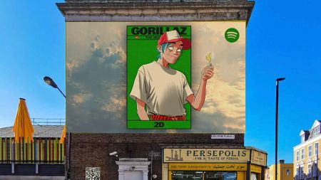 Spotify OOH ad for Gorillaz