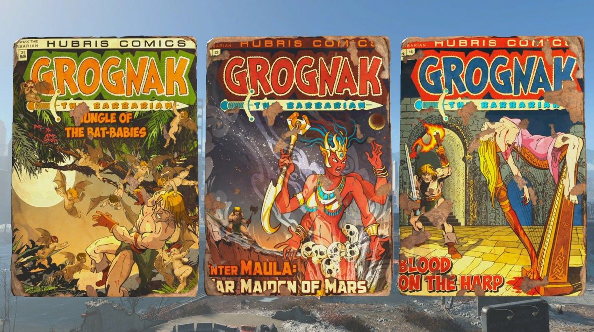 Fallout 4 Grognak the Barbarian - Fallout 4 Comic Book and Magazine ...