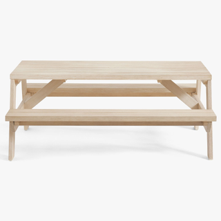 wooden picnic table