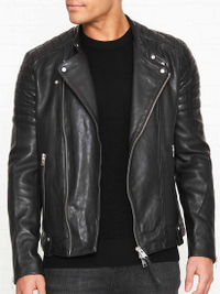 AllSaints Men's Jasper Leather Biker Jacket £380 £245 @ Very