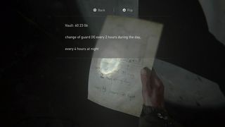 The Last Of Us Part Ii Seattle Bank Vault Code