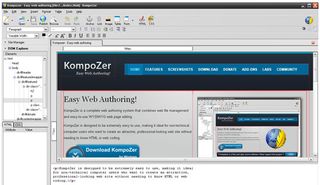 Kompozer is an open source tool for building websites that's worth checking out