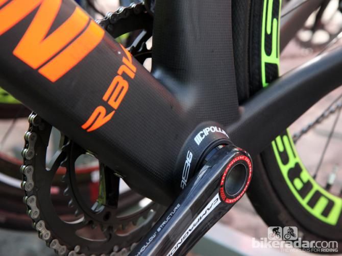 MCipollini's latest Bond frames feature BB386EVO bottom bracket shells