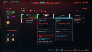 Cyberpunk 2077 loot components