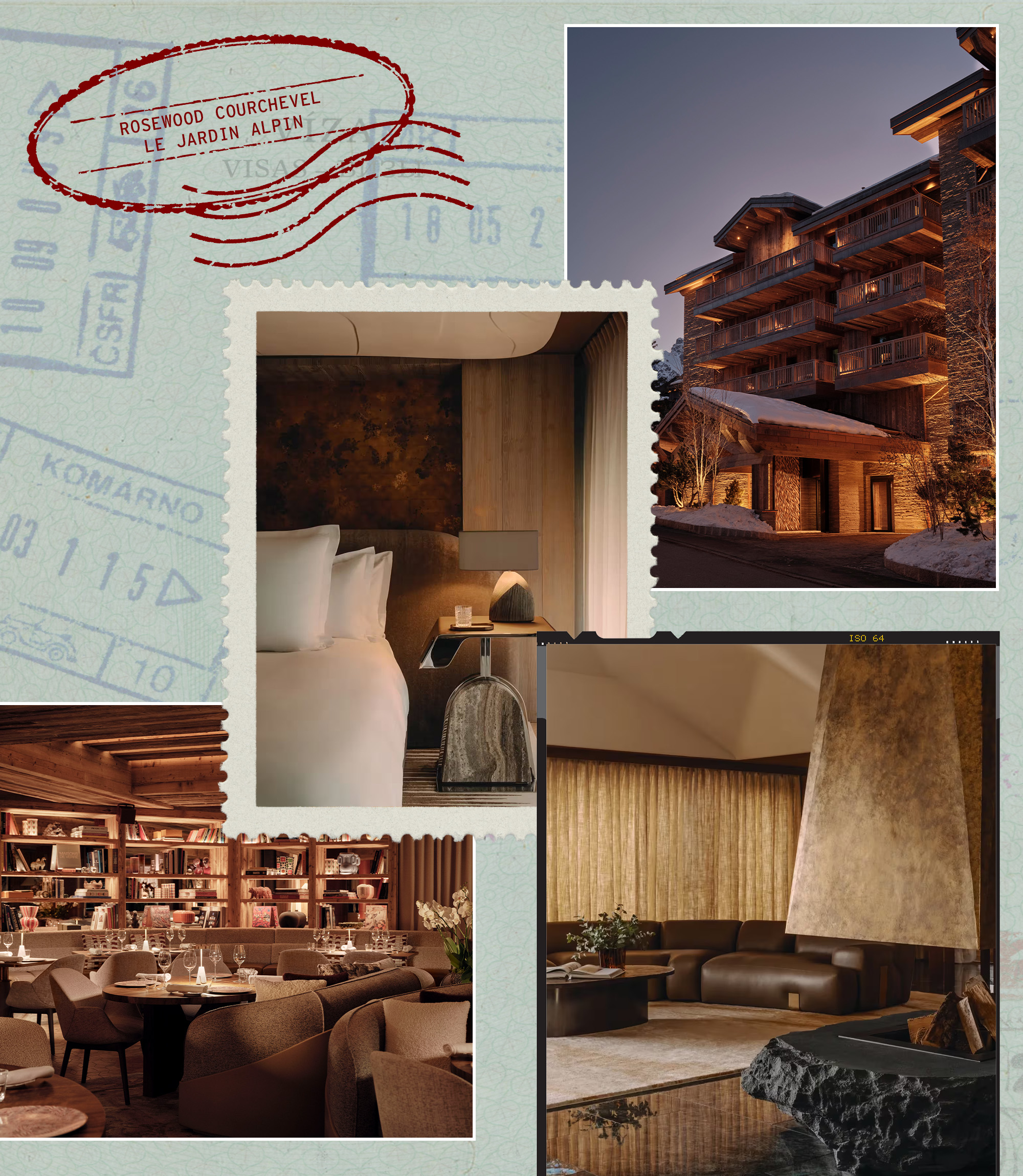 Collage of Rosewood Courchevel.