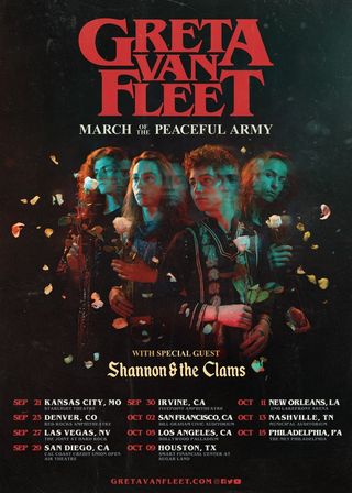 Greta Van Fleet tour poster