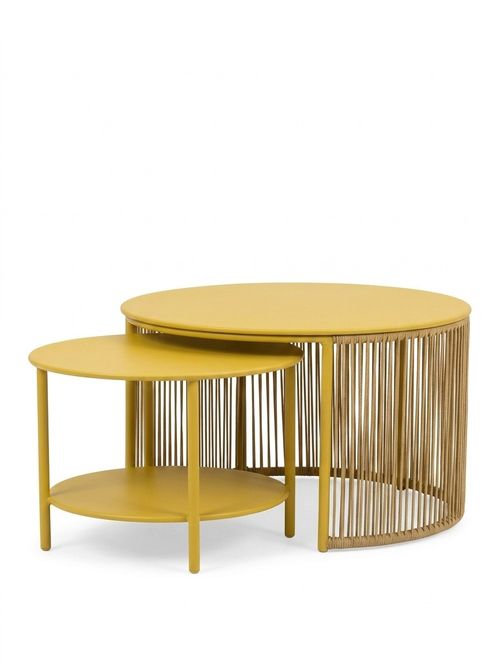 Ipanema Metal Garden Coffee Table - Yellow