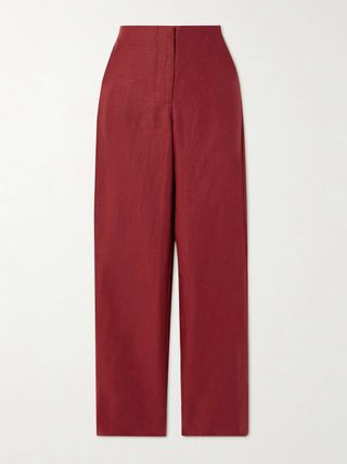 Lulea Linen Straight-Leg Pants