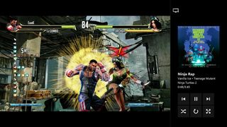 Killer Instinct for Xbox One with Media Player snapped