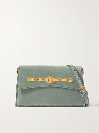 + Fernando Jorge Roma Mini Embellished Suede Shoulder Bag