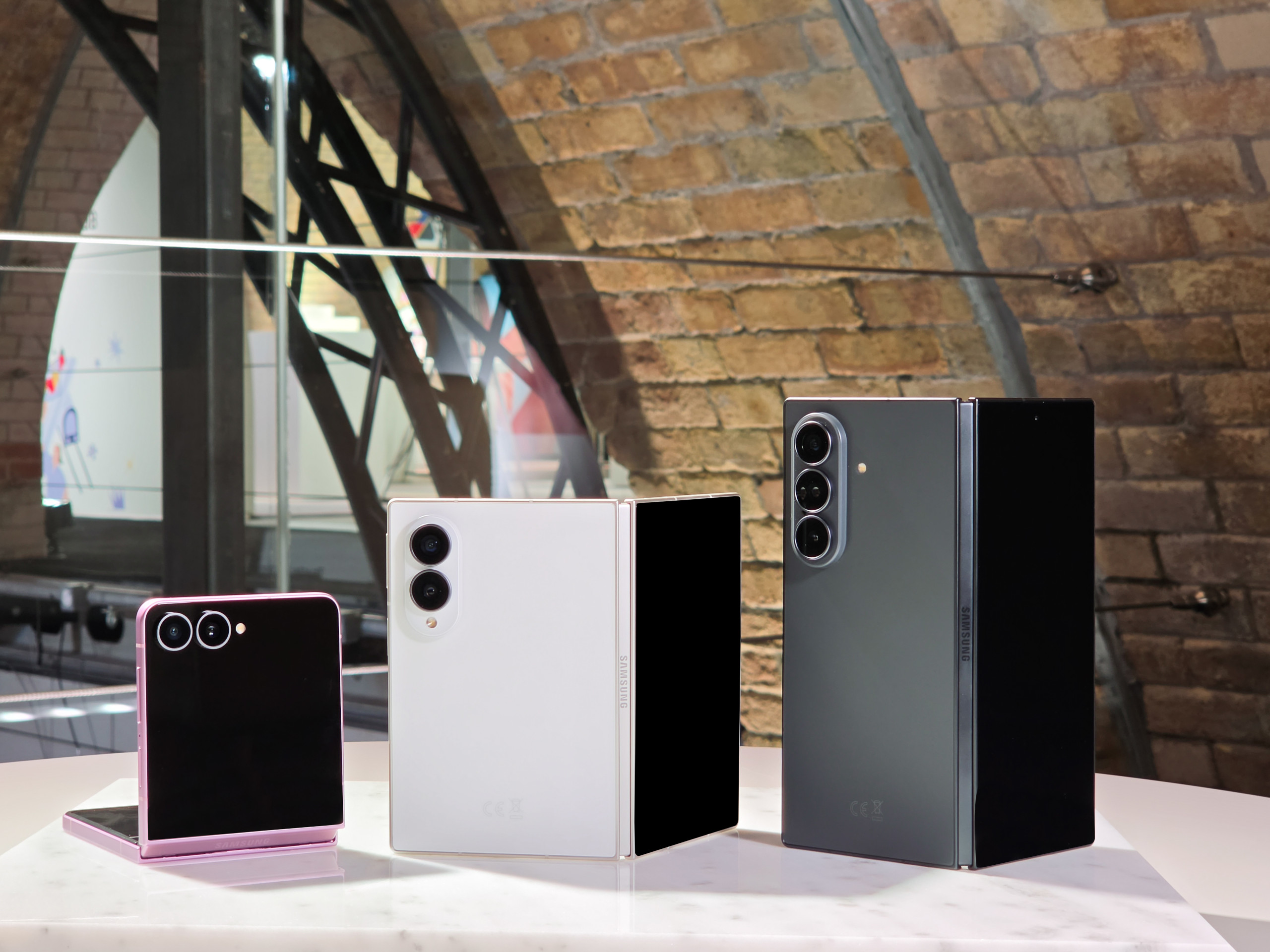 From left to right: Samsung Galaxy Z Flip8, Samsung Galaxy Z Fold8 and the Samsung Galaxy Z Fold8 Ultra