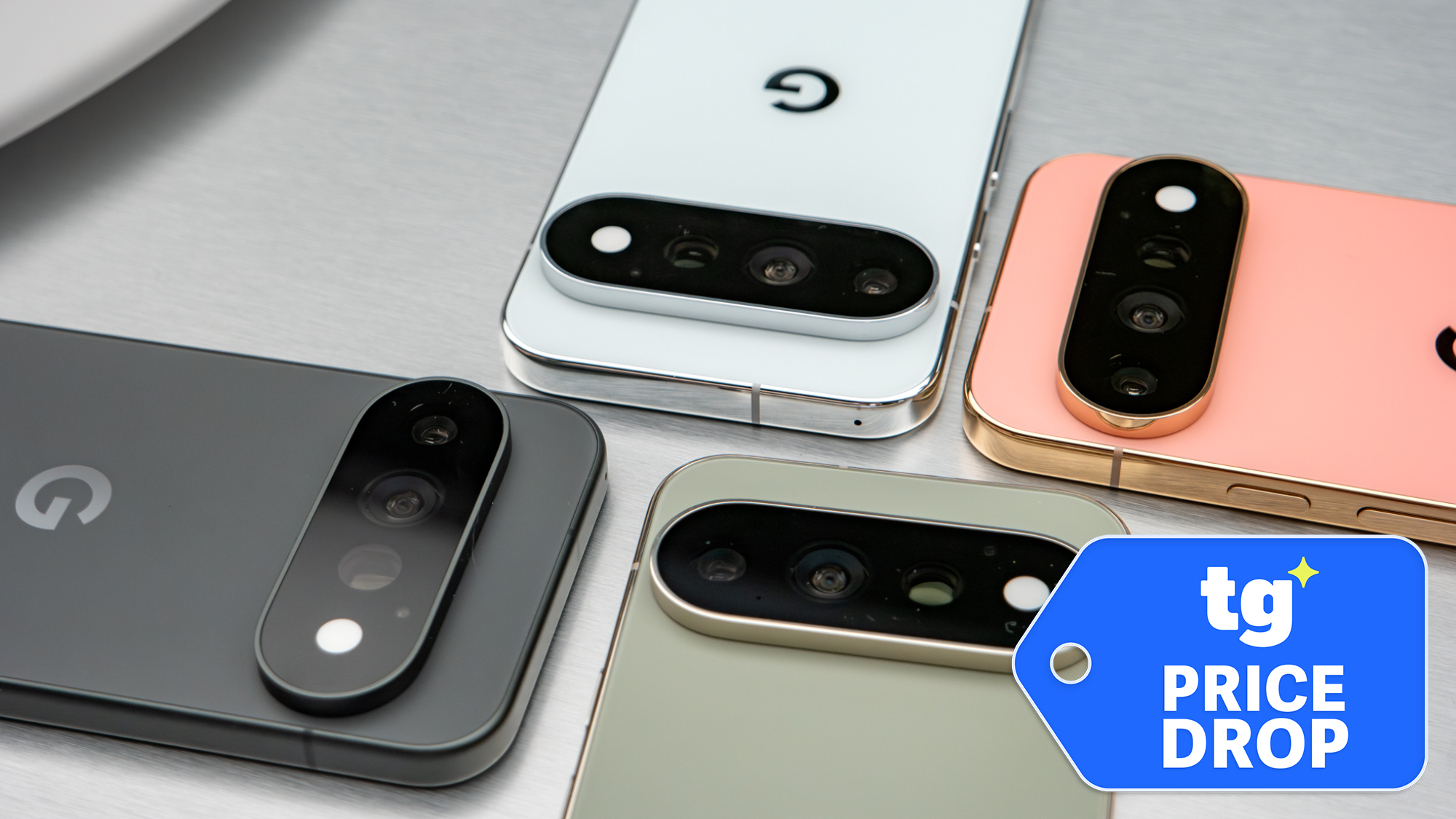 Google's Pixel 11 phones shown face down