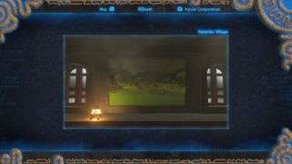 Image clue for the Kakariko Village / Ash Swamp Breath of the Wild Captured Memories collectible