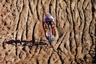 ZONHOVEN BELGIUM OCTOBER 24 Ceylin Del Carmen Alvarado of The Netherlands and Team Alpecin Fenix competes during the 25th Zonhoven UCI CycloCross Worldcup 2021 Womens Elite CXWorldCup UCIcyclocrossWC zonhoven on October 24 2021 in Zonhoven Belgium Photo by Luc ClaessenGetty Images
