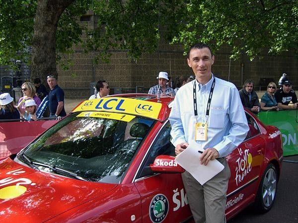 Gilles Magnien the new driver of the Tour director's car