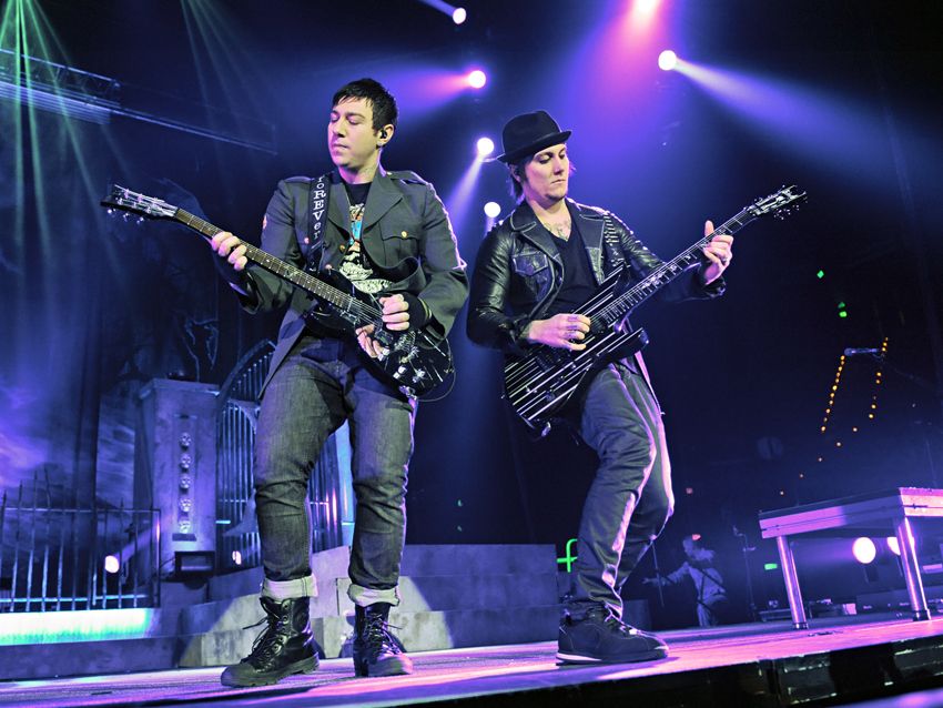 Zacky Vengeance (left) and Synyster Gates (right). The two guitarists weren't ready to commit to Portnoy