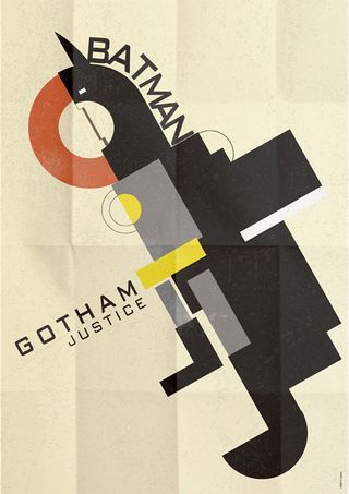 vintage superhero posters