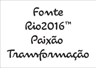 Olympics Rio 2016 typeface