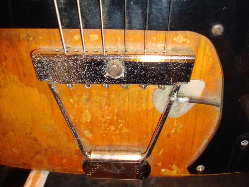 Steve Morse's Telecaster - tailpiece detail