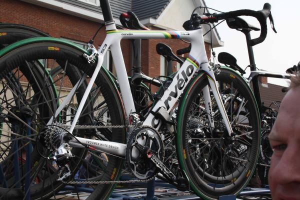 World champion Thor Hushovd's Cervelo.