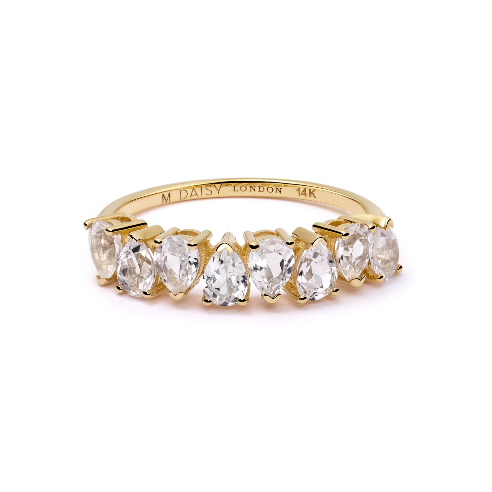 Est&amp;eacute;e Lalonde Fine Pear Sapphire Ring 14ct Solid Gold