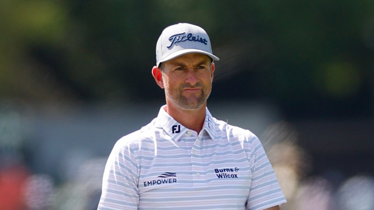 Webb Simpson looks on at the 2024 Arnold Palmer Invitational