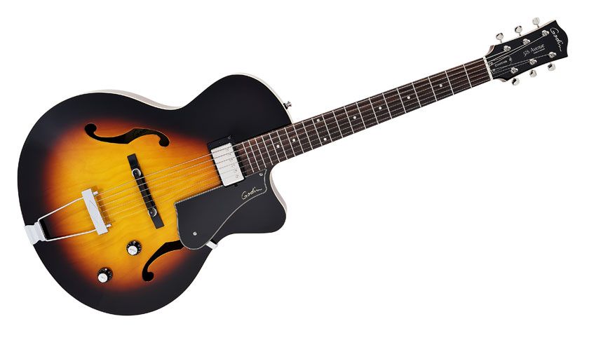 In typical jazz style, we just get a single neck humbucker