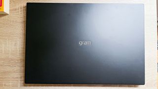 LG Gram 17 Pro review unit on a desk