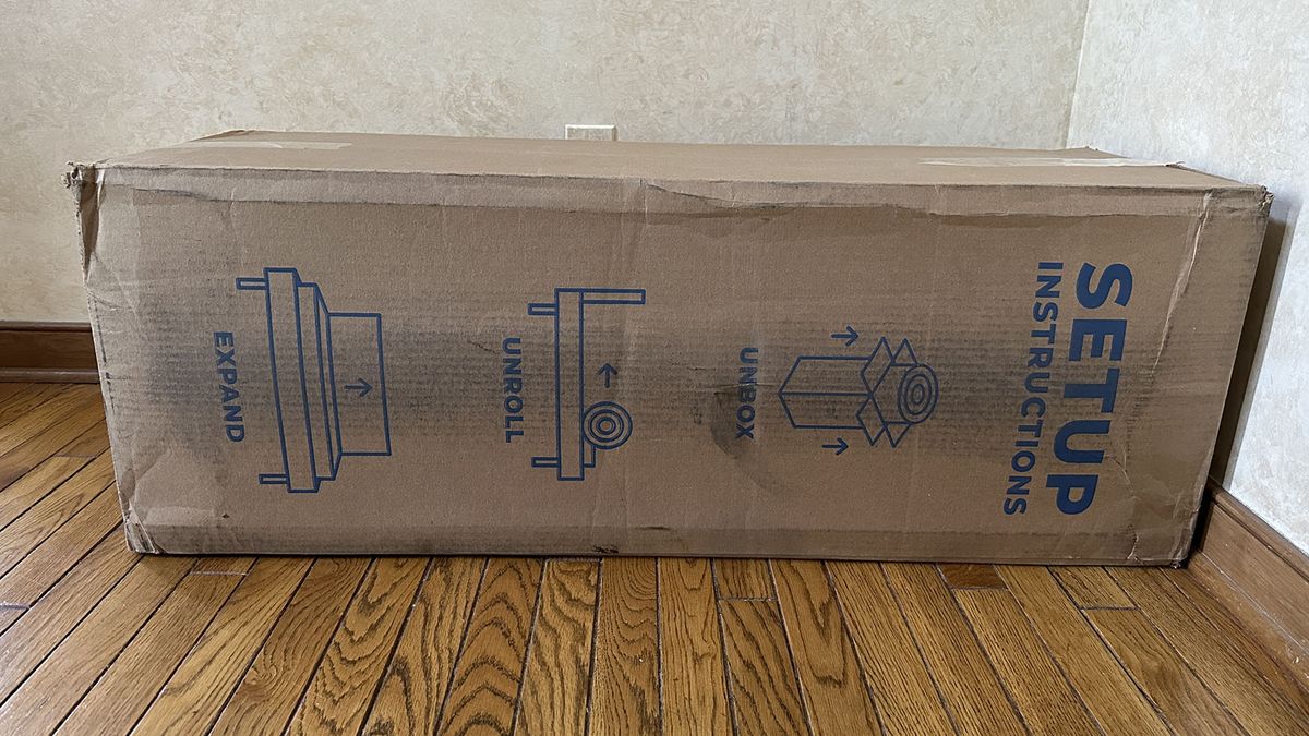 Dreamfoam Essential mattress in its delivery box