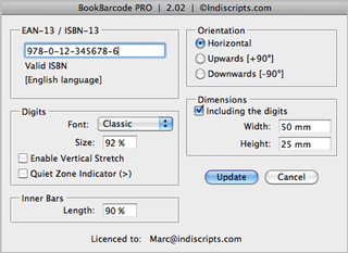 If you're producing a lot of barcodes, this plugin can save you fiddling with an external app