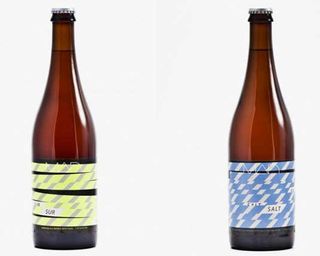 minimal packaging design: Mad beer