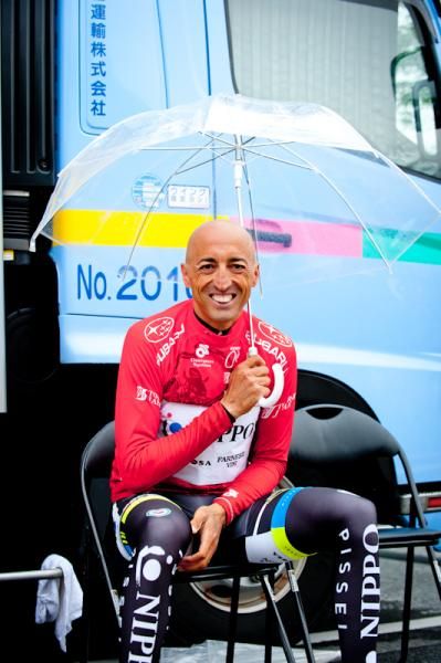 Fortunato Baliani (Team NIPPO) got the red (mountain point leader) jersey