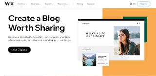 The Wix website builder