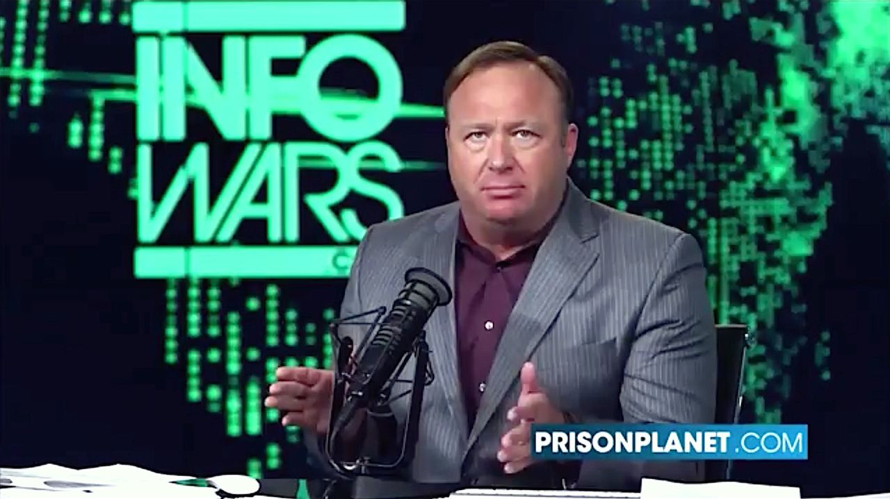 Alex Jones is trying to save the world from &amp;quot;alien forces&amp;quot; and Satan