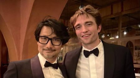 Hideo Kojima and Robert Pattinson