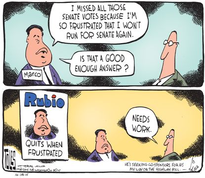 Political cartoon U.S. Marco Rubio
