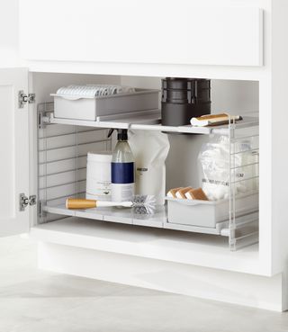 under the sink storage stackable containers