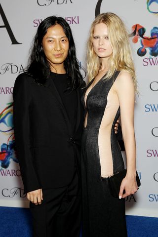 Alexander Wang and Anna Ewers At The CFDA Fashion Awards 2014