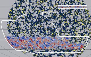 Maps of gamma-ray bursts and dark matter density overlap surprisingly well.