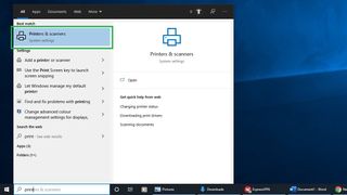 How to share a printer in Windows 10 step 1: Open Printers & scanners in Windows 10 settings